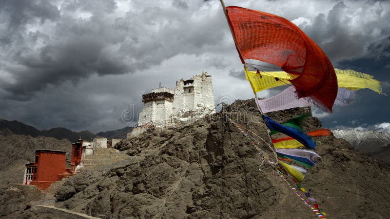 Gompa de Leh imagem de stock Gompa de Leh imagem de stock
