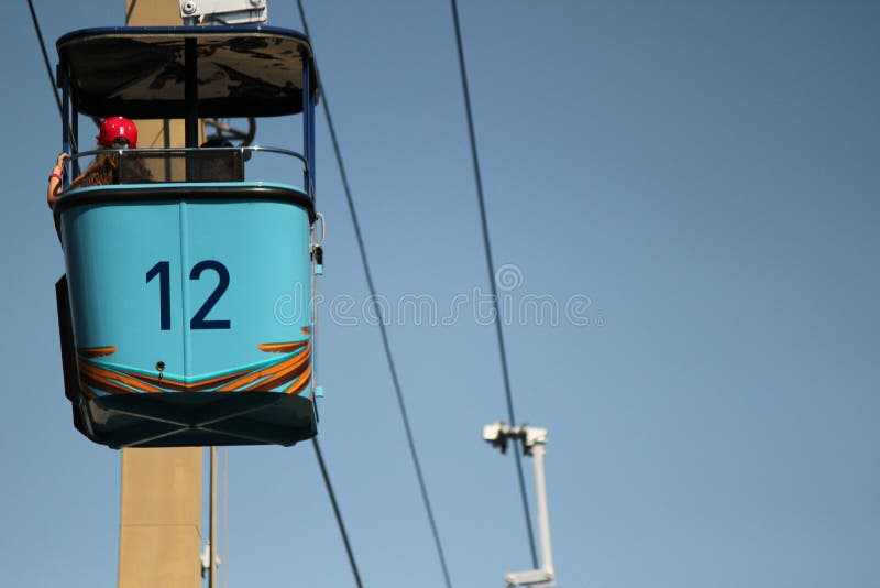 Gondola and Chairlifts at Ski Resort in Nice Day Stock Image Image