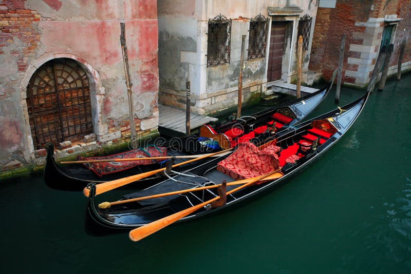 Gondolas in Venice