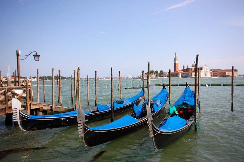 Gondolas in Venice, Italy