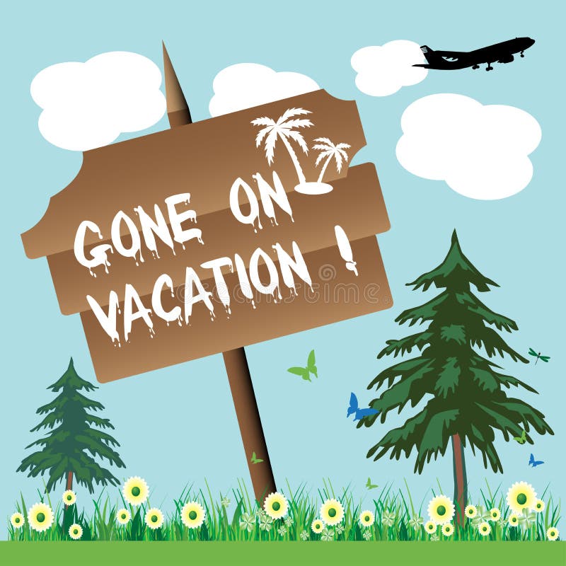 Gone On Vacation Royalty Free Stock Photo Image 19849295