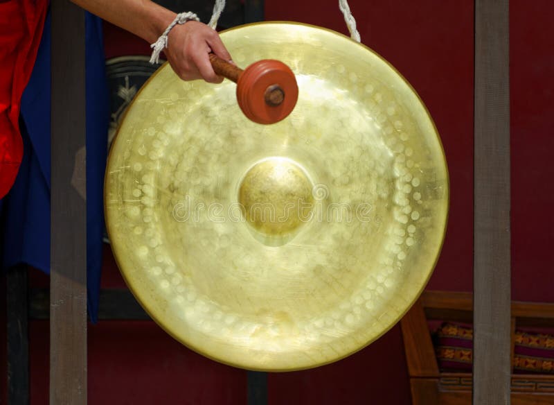 Gong in een Boeddhistisch klooster