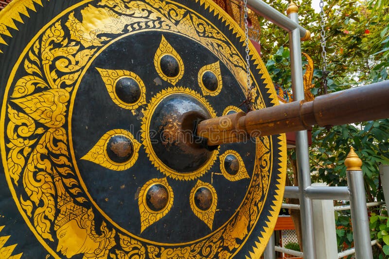 Gong at Golden Mountain or Phu Khao Thong at Wat Saket in Bangkok