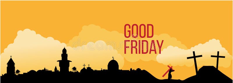 Good Friday background concept with Illustration of Jesus cross. Good Friday background concept with Illustration of Jesus cross eps 10 vector illustration