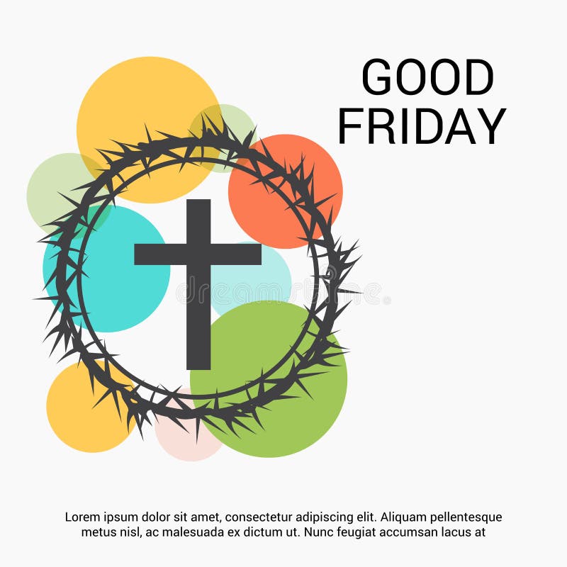 Good Friday. Illustration of a Banner for Good Friday stock illustration