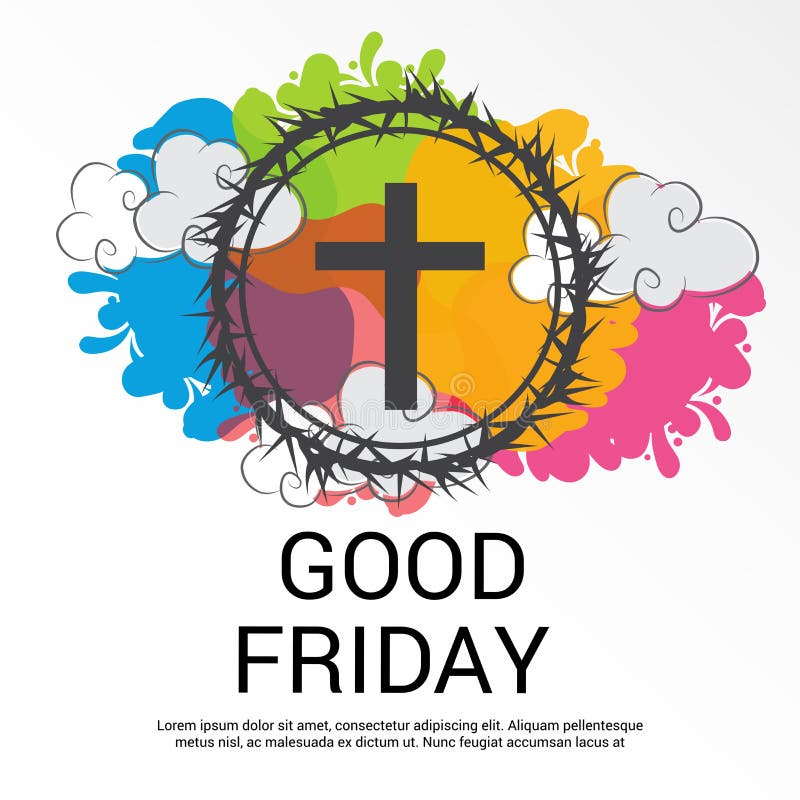 Good Friday. Illustration of a Banner for Good Friday stock illustration Good Friday. Illustration of a Banner for Good Friday stock illustration