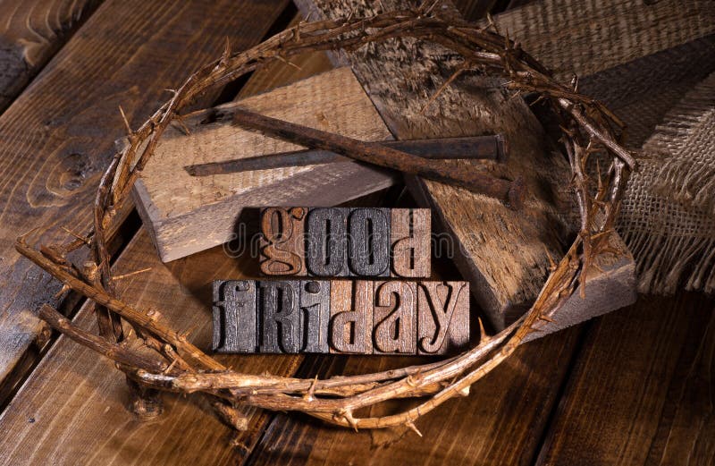 Good Friday Wooden Text