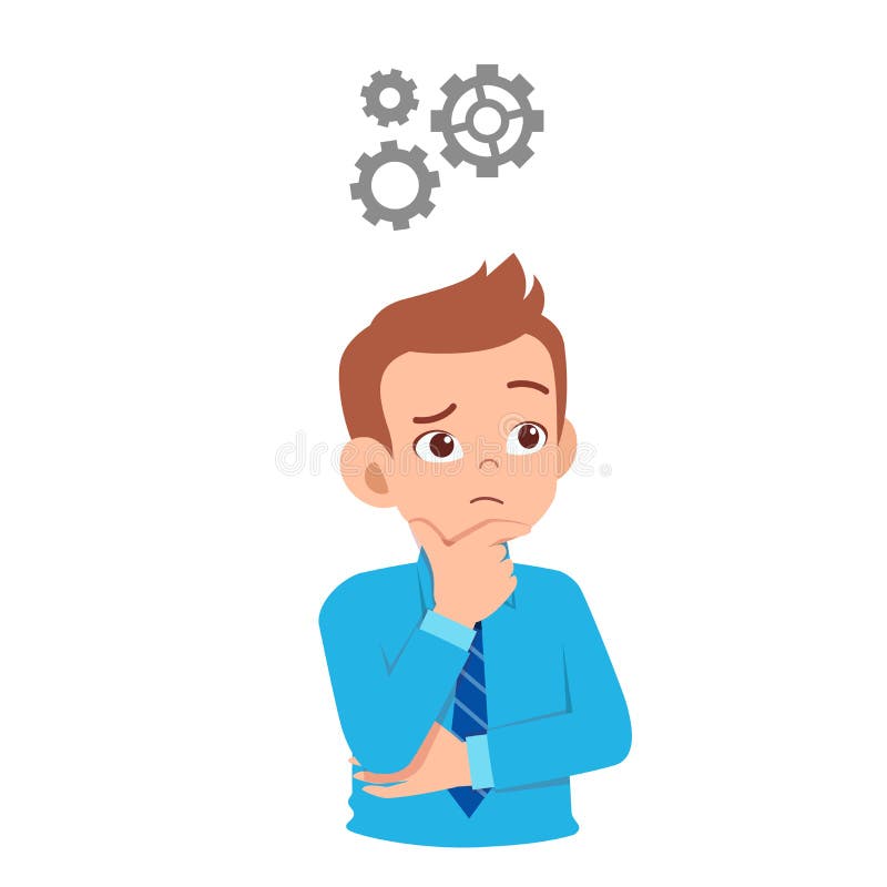 Man Thinking Stock Illustrations – 74,815 Man Thinking Stock