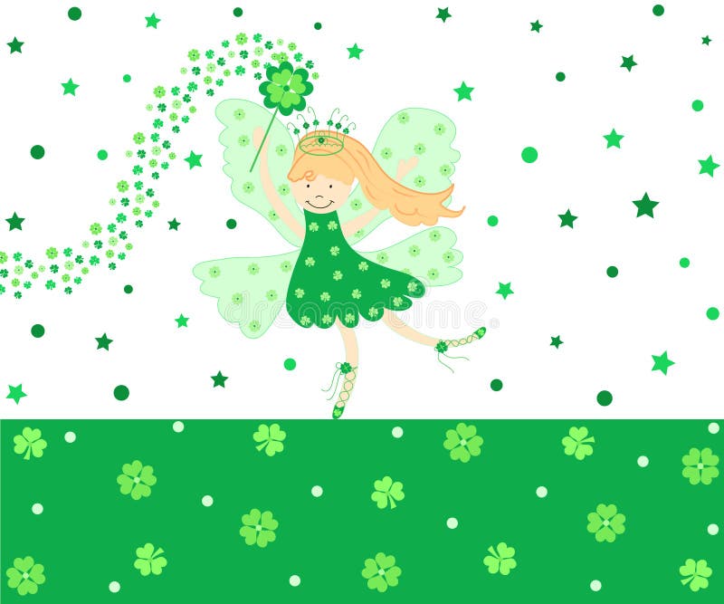 Good Luck Fairy stock illustration. Illustration of angel 4453356