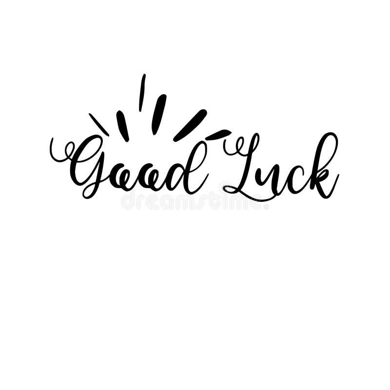 Good Luck Stock Illustration - Download Image Now - Luck, Text, Single Word  - iStock