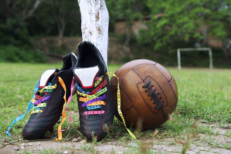 antique football boots