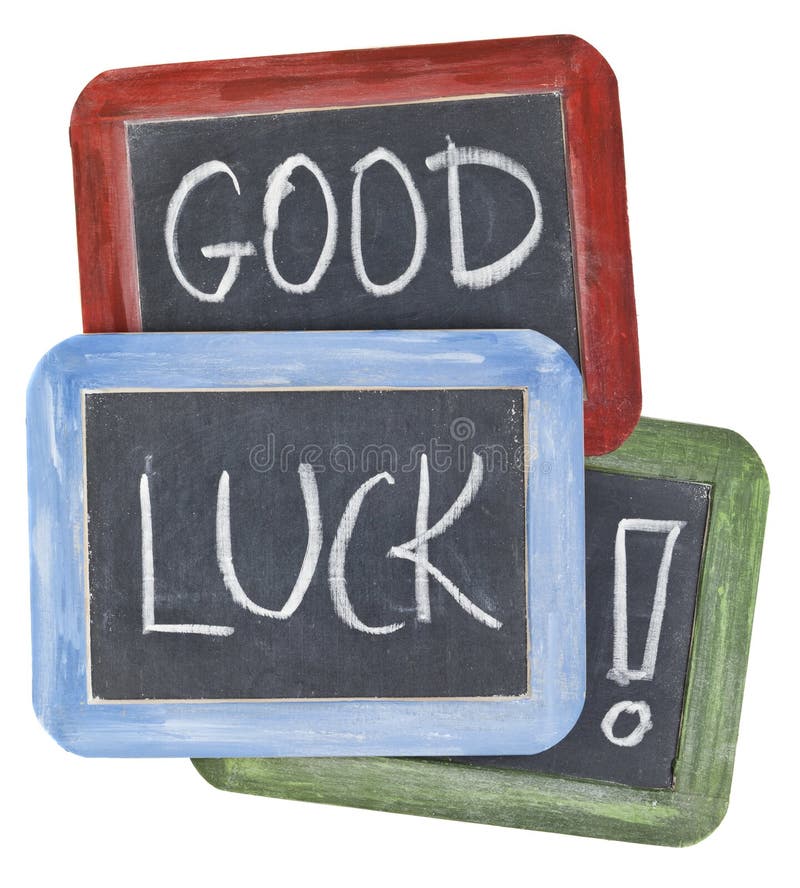 Good luck wishes on blackboard