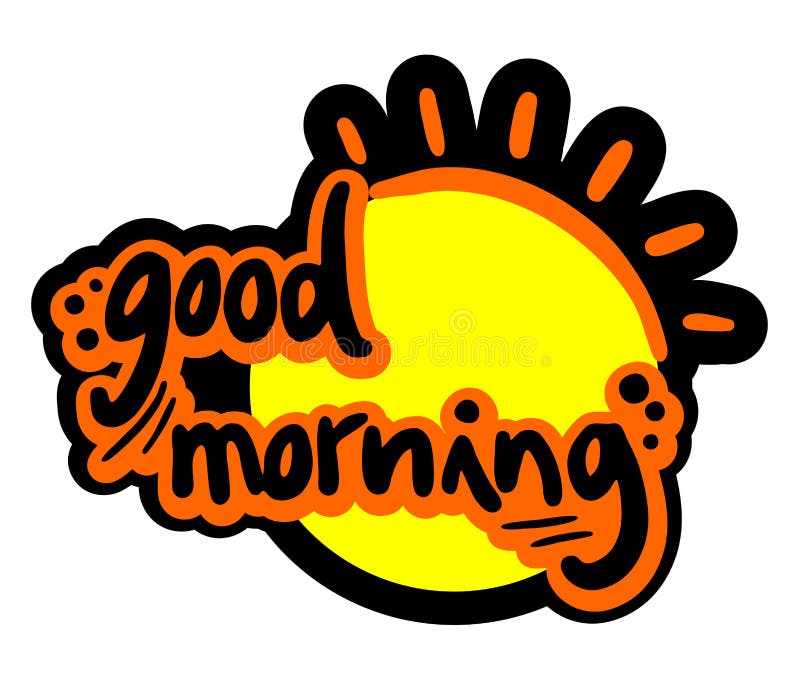 Good morning stock vector. Illustration of good, beach - 28359136