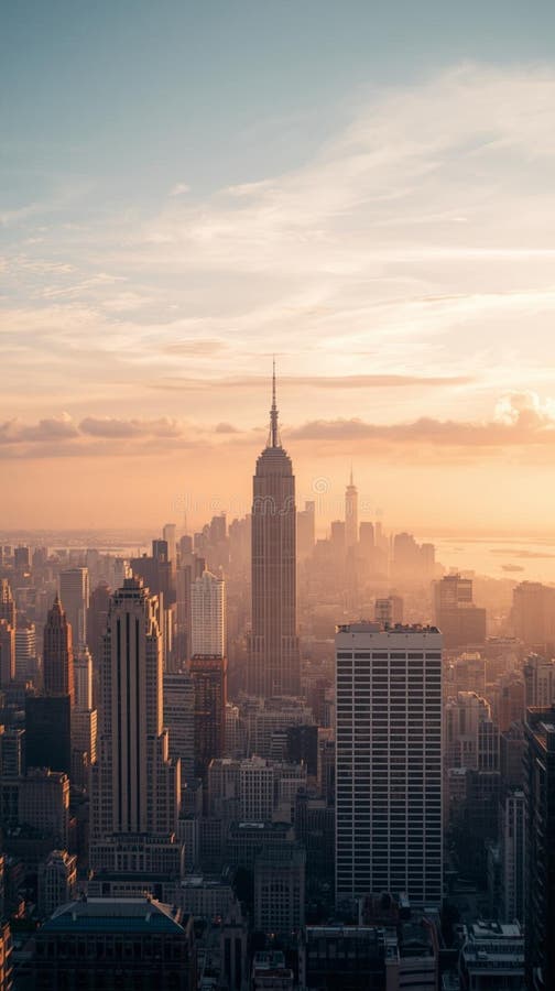 Good Morning Quote with Calm Blue Sky vector illustration