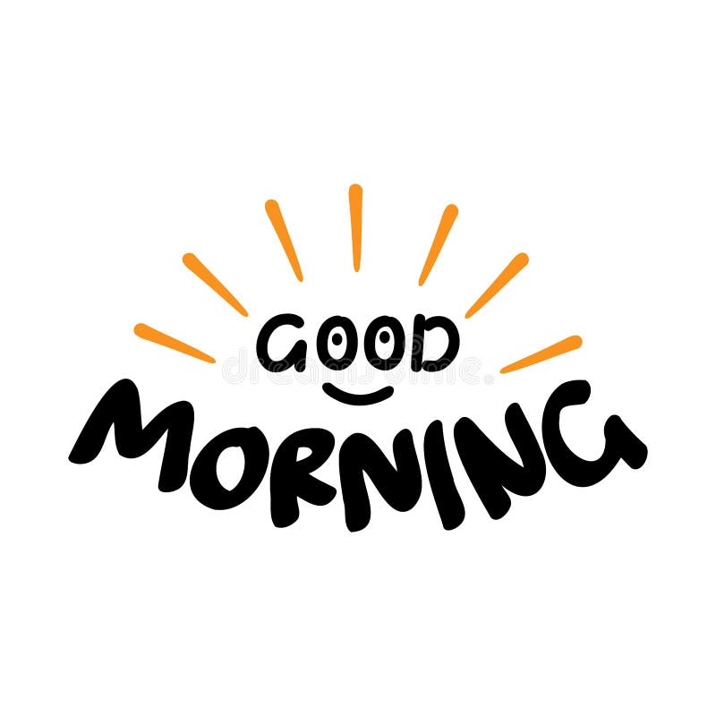 Good Morning Sunshine Nice Vector Calligraphy Lettering Motivation ...