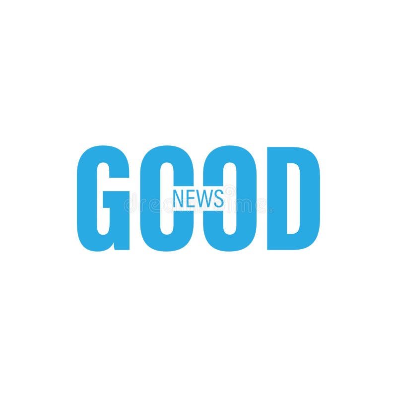 Good News Colorful Text. Vector Illustration, a Design about Good News