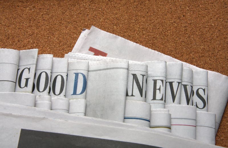 Good news on newspapers stock images Good news on newspapers stock images