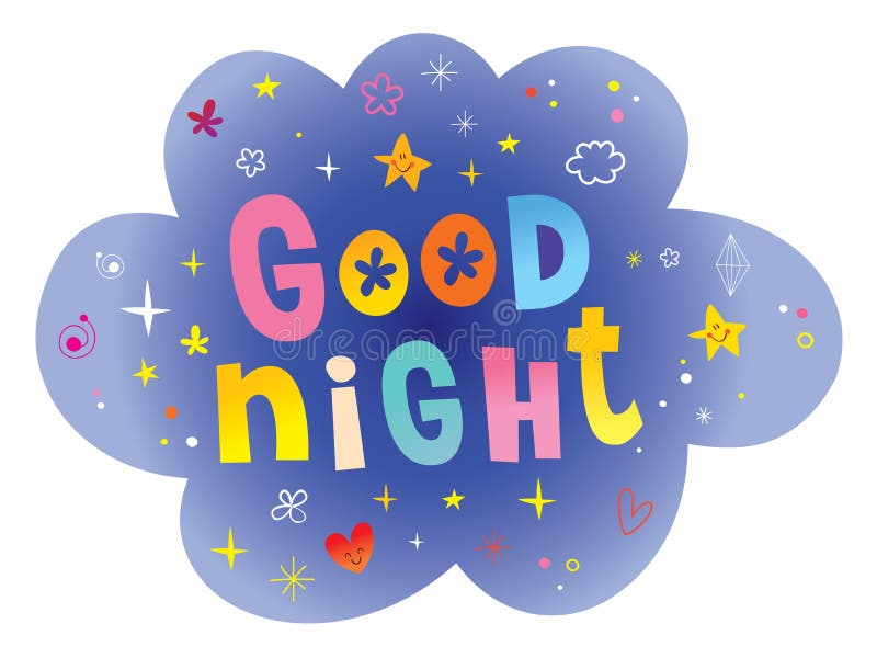 Good night emoticon stock vector. Illustration of icon 48245130