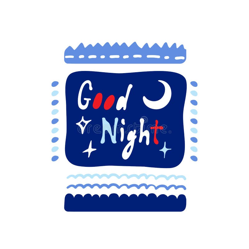 Good Night Cartoon Collection Stock Illustrations – 1,092 Good Night ...