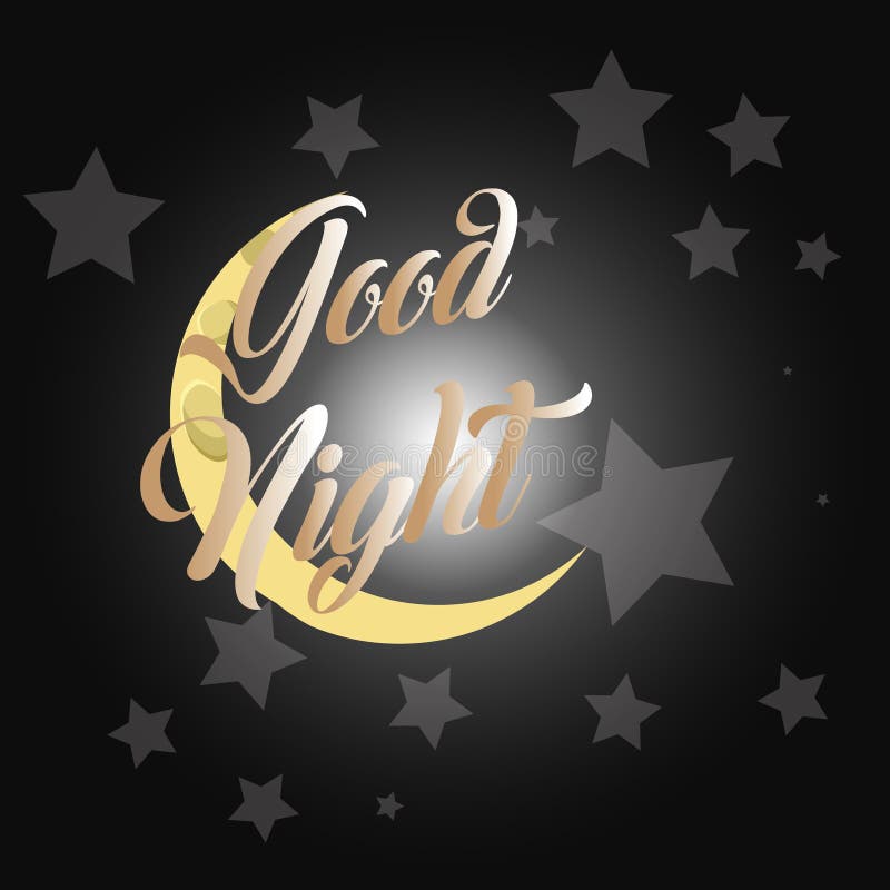 Good Night Logo Design Vector Stock Vector - Illustration of concept ...