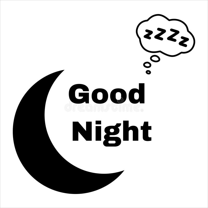 Good Night. Good Night Poster Design. Good Sleep. Sleep Stock Vector ...