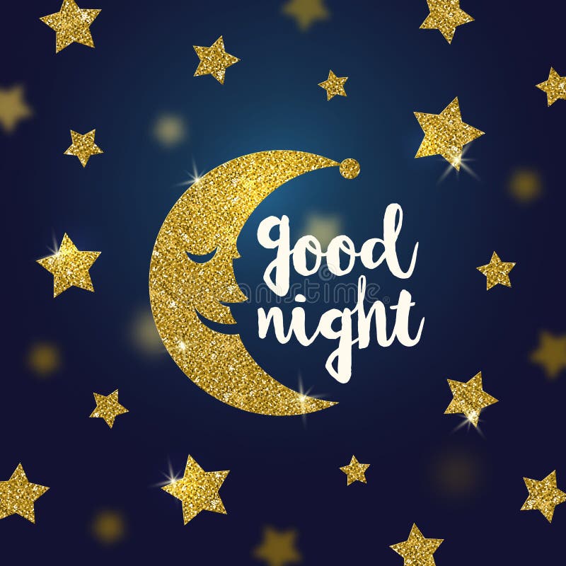 Good Night Wishes Illustration Stock Vector - Illustration of good