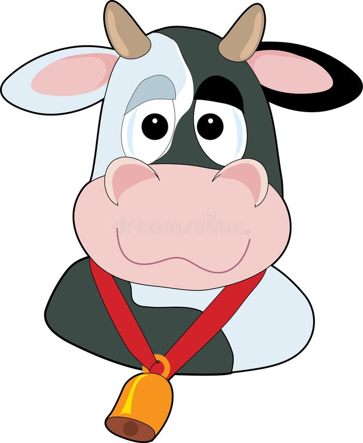 Goofy Cow Head stock vector. Illustration of beast, beef - 2166963