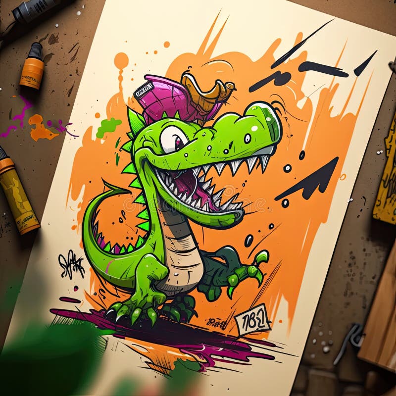 Spinosaurus Dinosaur Cartoon Character Sticker Vector - vrogue.co