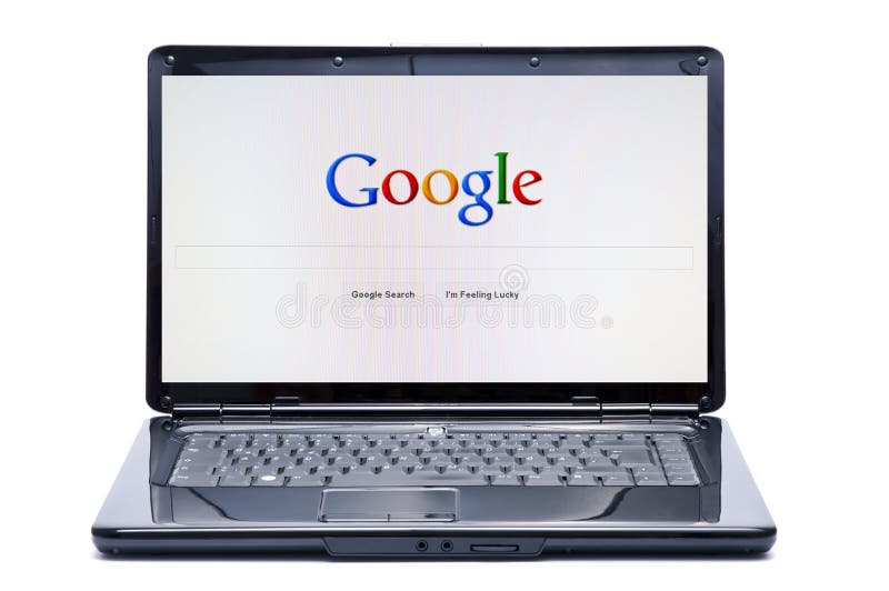 Laptop computer with google search engine start page