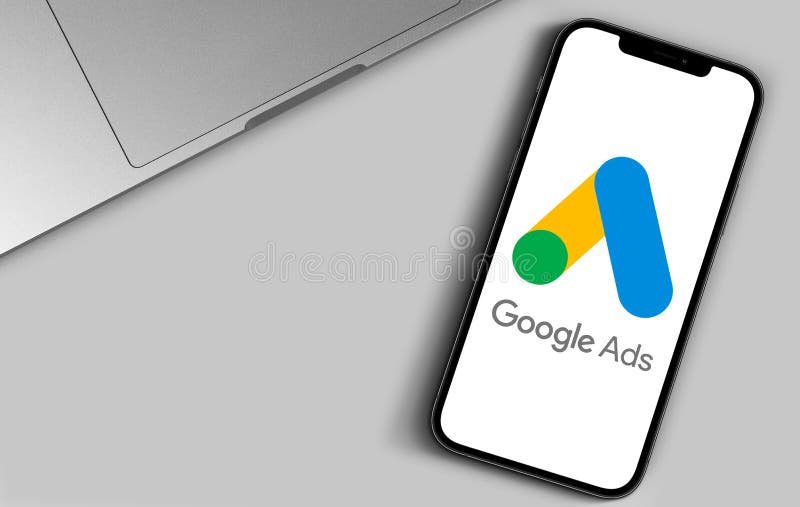 Google Ads AdWords logo on the screen