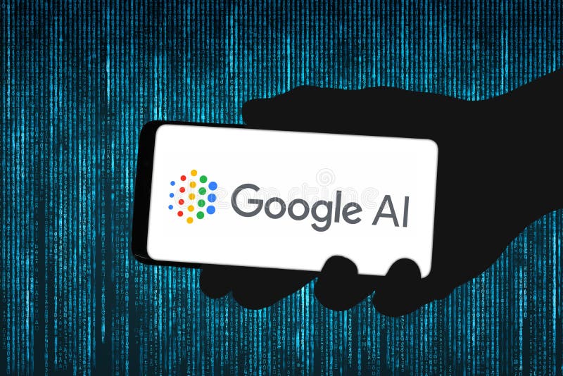 Google AI dedicated to artificial intelligence royalty free stock photography