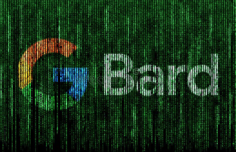 Google Bard - chatbot technology by artificial intelligence royalty free stock photos