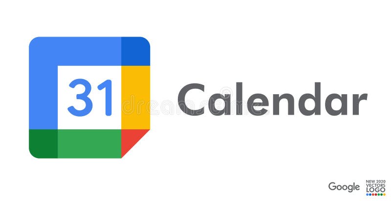 Google Calendar Logo. Google LLC. Apps from Google. Official New Logotypes  of Google Apps. Editorial Image - Illustration of google, date: 201198485