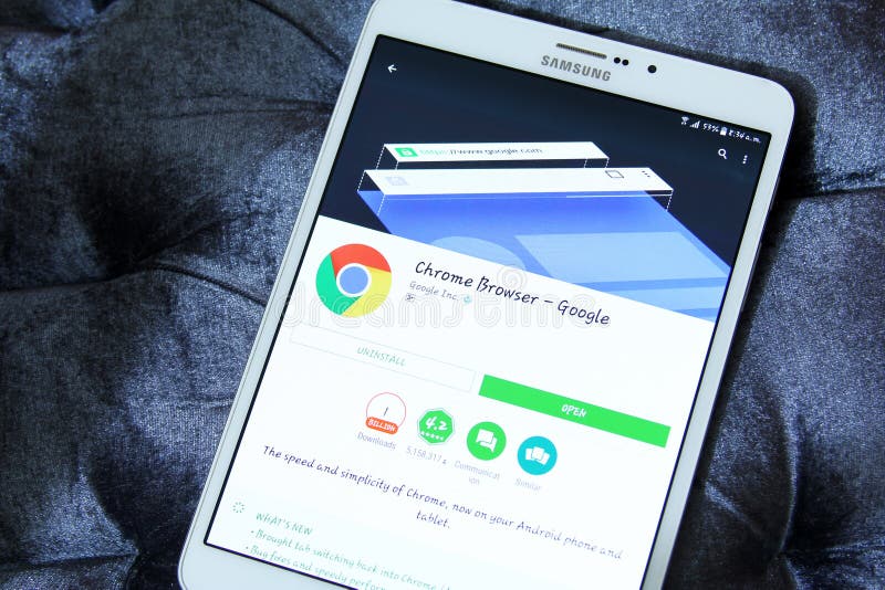 Google chrome web browser app stock image Google chrome web browser app stock image