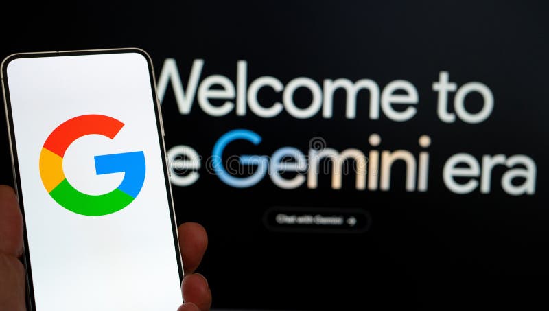 Google Gemini AI model displayed. On smartphone