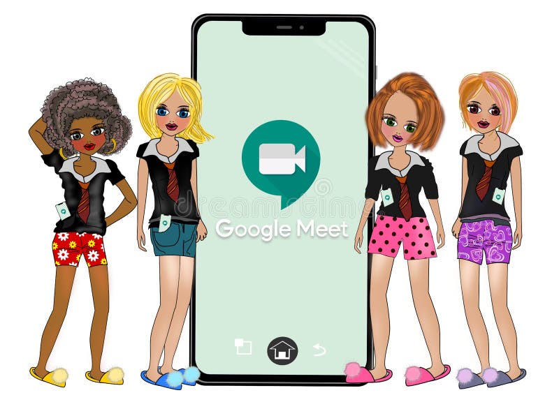 Google Meet Logo. Google LLC. Apps from Google. Official New Logotypes of Google Apps. Editorial