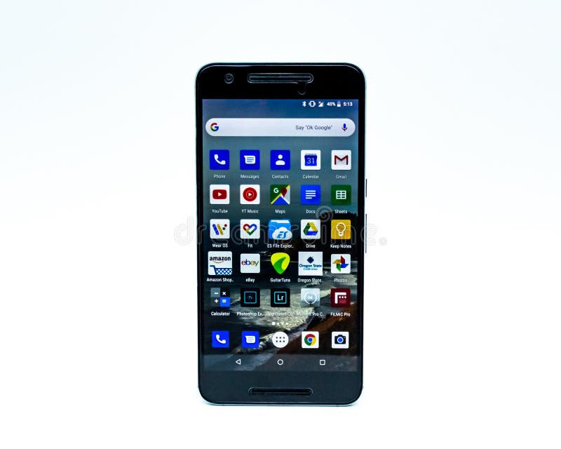 Google Nexus 6P Silver by Huawei Rear View Isolated White Background stock photos Google Nexus 6P Silver by Huawei Rear View Isolated White Background stock photos