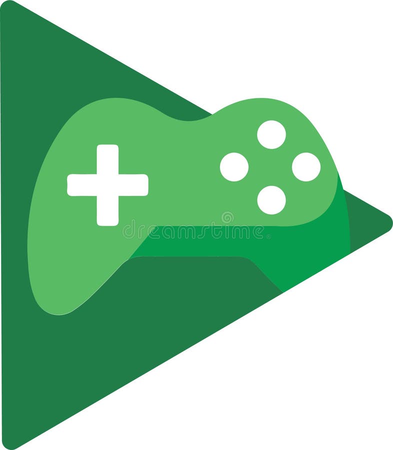 Google Play Games Icon Logo Editorial Stock Image - Illustration of google,  social: 204759334