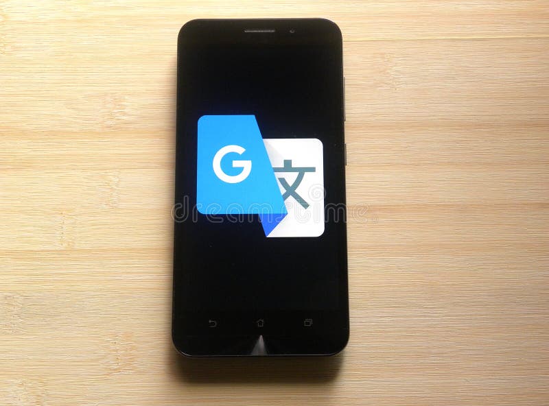 Google traduce imagen editorial. Imagen de instale, marca 144829200