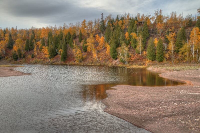 Gooseberry Falls State Park on Minnesota`s North Shore of Lake Superior in Summer