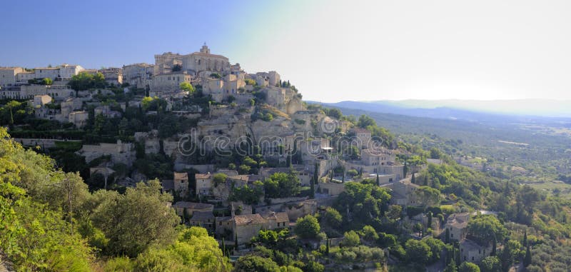 The Gordes commune in the Provence-Alpes-CÃ´te d'Azur region in southeastern France. The Gordes commune in the Provence-Alpes-CÃ´te d'Azur region in southeastern France.