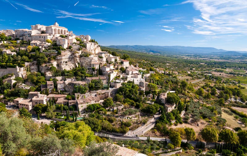 Gordes, a bela aldeia da Provença foto de stock