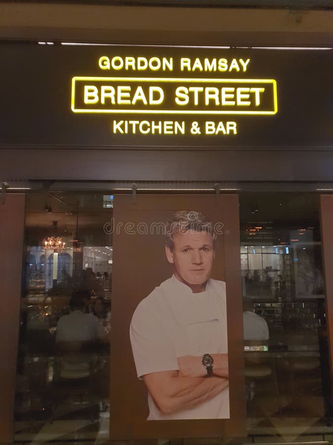 Singapore Gordon Ramsay editorial stock photo. Image of business