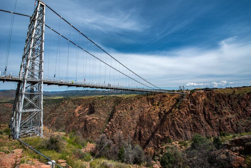 Gorge colorado моста королевский стоковое фото rf