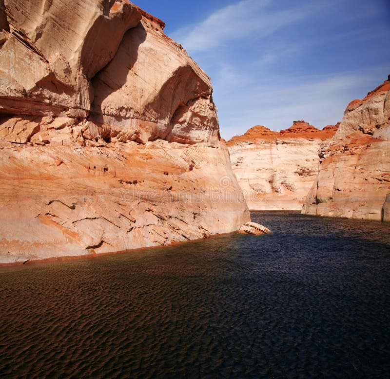 Gorge de gorge, lac Powell, Arizona photo stock Gorge de gorge, lac Powell, Arizona photo stock