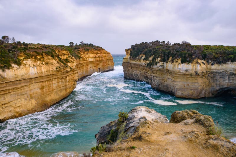 Gorge Loch Ard en Great Ocean Road, Australia fotos de archivo libres de regalías Gorge Loch Ard en Great Ocean Road, Australia fotos de archivo libres de regalías