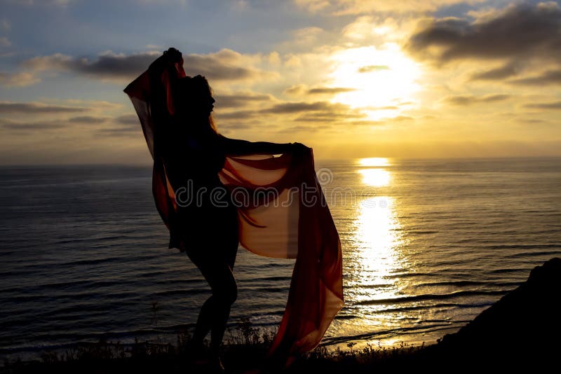 Lovely Brunette Bikini Model Relaxing On The Shoreline At Sunset Stock Image Image Of Bikini