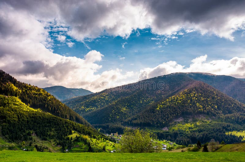 Gorgeous Carpathian weather in springtime. stock image Gorgeous Carpathian weather in springtime. stock image