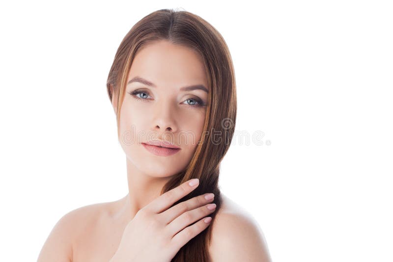 Gorgeous hair. portrait of a beautiful girl with long silky hair. Attractive young woman. stock image Gorgeous hair. portrait of a beautiful girl with long silky hair. Attractive young woman. stock image