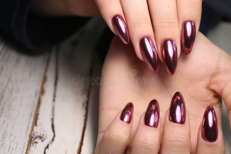 Gorgeous Manicure, Dark Purple Tender Color Nail Polish, Closeup Photo Stock Photo - Image of woman, light: 141505262 Gorgeous Manicure, Dark Purple Tender Color Nail Polish, Closeup Photo Stock Photo - Image of woman, light: 141505262